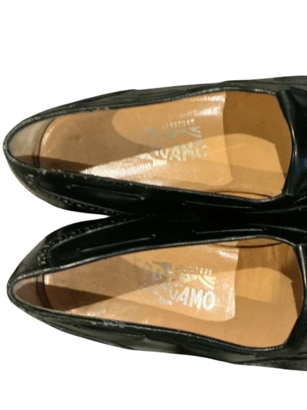 Authentic Salvatore Ferragamo men’s luxury designer vintage leather shoes sz 7